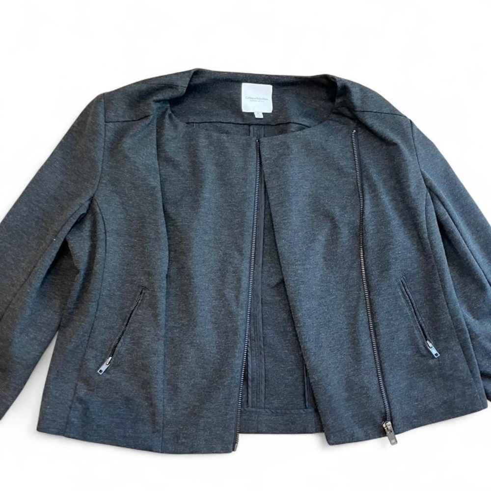 Catherine Malandrino Runway Style gray blazer